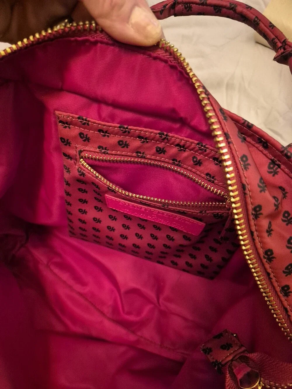 American Gurl Stoney Clover Lane Red Patterned Tote Bag For Doll And Accessories
